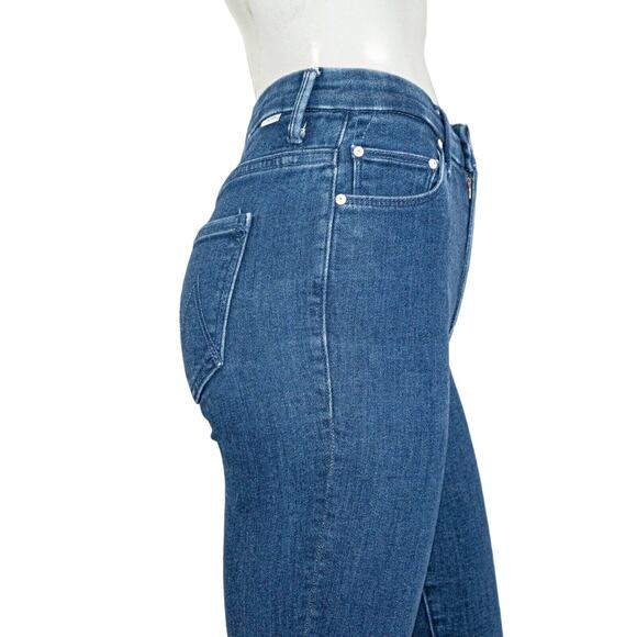MOTHER Denim $248 High Rise Looker Ankle Jeans Blue Neither Here Nor there 25 - Picture 12 of 14